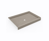 Swanstone SF03448MD.218 34 x 48 Alcove Shower Pan with Center Drain - Limestone