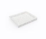 Swanstone 34 x 42 Alcove Shower Pan with Center Drain in Ice - SF03442MD.130