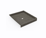 Swanstone SF04236MD.209 42 x 36  Alcove Shower Pan with Center Drain Charcoal Gray