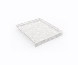 Swanstone 42 x 36 Alcove Shower Pan with Center Drain in Ice - SF04236MD.130