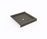 Swanstone SD03636MD.209 36 x 36  Corner Shower Pan with Center Drain Charcoal Gray