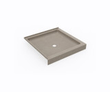 Swanstone 36 x 36 Corner Shower Pan with Center Drain - Limestone - SD03636MD.218