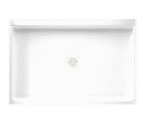 Swanstone FF03248MD.010 32 x 48 Veritek Alcove Shower Pan with Center Drain in White