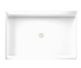 Swanstone 32 x 48 Veritek Alcove Shower Pan with Center Drain in White - FF03248MD.010
