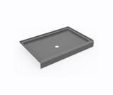 Swanstone 32 x 48 Alcove Shower Pan with Center Drain - Ash Gray - SF03248MD.203