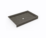 Swanstone SF03248MD.209 32 x 48  Alcove Shower Pan with Center Drain Charcoal Gray