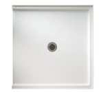 Swanstone FF03738MD.010 37 x 38 Veritek Alcove Shower Pan with Center Drain in White