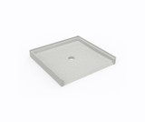 Swanstone 37" x 38" Alcove Shower Base / Pan with Center Drain - Birch - SF03738MD.226