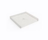 Swanstone 37" x 38" Alcove Shower Base / Pan with Center Drain - Carrara - SF03738MD.221