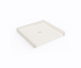Swanstone 37 x 38 Alcove Shower Pan with Center Drain in Bisque - SF03738MD.018