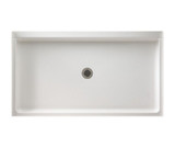 Swanstone 32 x 60 Veritek Alcove Shower Pan with Center Drain in White - FF03260MD.010