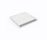 Swanstone 38 x 38 Performix Alcove Shower Pan with Center Drain in Ice - ST03838.130