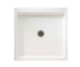 Swanstone 42" x 42" Veritek Alcove Shower Base / Pan with Center Drain in White - FF04242MD.010