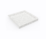 Swanstone 42 x 42 Alcove Shower Pan with Center Drain in Ice - SF04242MD.130