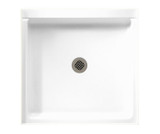 Swanstone SF04242MD.010 42 x 42 Alcove Shower Pan with Center Drain in White