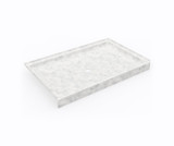 Swanstone 34 x 54 Alcove Shower Pan with Center Drain in Ice - SF03454MD.130