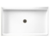 Swanstone 34 x 54 Alcove Shower Pan with Center Drain in White - SF03454MD.010
