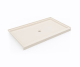 Swanstone SF03660MD.011 36 x 60 Alcove Shower Pan with Center Drain in Tahiti White