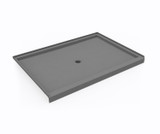 Swanstone SF04260MD.203 42 x 60  Alcove Shower Pan with Center Drain Ash Gray