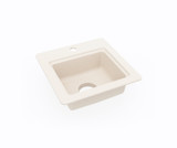 Swanstone 15 x 15 Undermount Or Drop-In Entertainment Sink in Tahiti White - BS01515.011