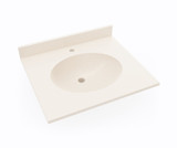 Swanstone Ellipse 17 x 19 Single Bowl Vanity Top in Tahiti White - VT01719.011