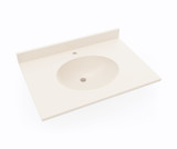 Swanstone Ellipse 22 x 31 Single Bowl Vanity Top in Tahiti White - VT02231.011