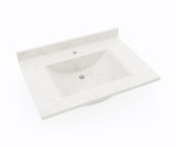 Swanstone Contour 22 x 31 Single Bowl Vanity Top in Carrara - CV02231.221
