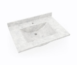 Swanstone Contour 22 x 31 Single Bowl Vanity Top in Ice - CV02231.130