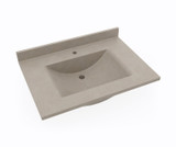 Swanstone Contour 22 x 31 Single Bowl Vanity Top in Limestone - CV02231.218