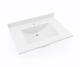Swanstone Contour 22 x 31 Single Bowl Vanity Top in White - CV02231.010