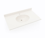 Swanstone Ellipse 22 x 37 Single Bowl Vanity Top in Bisque - VT02237.018