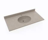 Swanstone Ellipse 22 x 43 Single Bowl Vanity Top in Limestone - VT02243.218