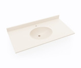 Swanstone Ellipse 22 x 43 Single Bowl Vanity Top in Tahiti White - VT02243.011
