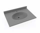 Swanstone CH02231.203 Chesapeake 22 x 31 Single Bowl Vanity Top in Ash Gray