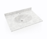 Swanstone Chesapeake 22 x 31 Single Bowl Vanity Top in Ice - CH02231.130