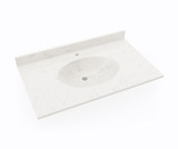 Swanstone Chesapeake 22 x 37 Single Bowl Vanity Top in Carrara - CH02237.221