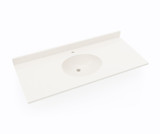 Swanstone Ellipse 22 x 49 Single Bowl Vanity Top in Bisque - VT02249.018