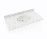 Swanstone Chesapeake 22 x 43 Single Bowl Vanity Top in Ice - CH02243.130