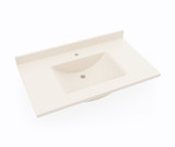 Swanstone Contour 22 x 37 Single Bowl Vanity Top in Tahiti White - CV02237.011