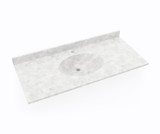 Swanstone Chesapeake 22" x 49" Single Bowl Vanity Top in Ice - CH02249.130