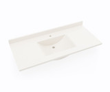 Swanstone Contour 22 x 49 Single Bowl Vanity Top in Bisque - CV02249.018