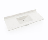 Swanstone Contour 22 x 49 Single Bowl Vanity Top in Carrara - CV02249.221