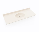 Swanstone CH02255.011 Chesapeake 22 x 55 Single Bowl Vanity Top in Tahiti White