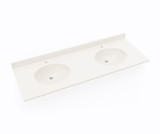 Swanstone Ellipse 22 x 61 Double Bowl Vanity Top in Bisque - VT022612B.018