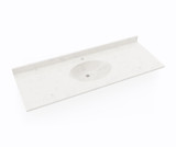 Swanstone Chesapeake 22 x 61 Single Bowl Vanity Top in Carrara - CH02261.221