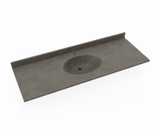 Swanstone CH02261.209 Chesapeake 22 x 61 Single Bowl Vanity Top in Charcoal Gray