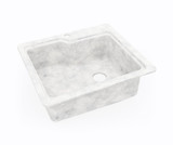 Swanstone 22 x 25 Undermount Or Drop-In Single Bowl Sink in Ice - KS02522SB.130