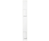 Swanstone Panel with 2 Soap Dishes - For Tub Wall - Limestone - 60 Inch High x 6 1/2 Inch Wide - SS60000SD.218