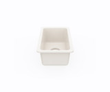 Swanstone 11" x 17" Undermount Single Bowl Kitchen Sink in Bisque - US01711SB.018