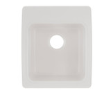 Swanstone 17 x 20 Undermount Or Drop-In Small Bowl Utility Sink in White - SSUS2000.010